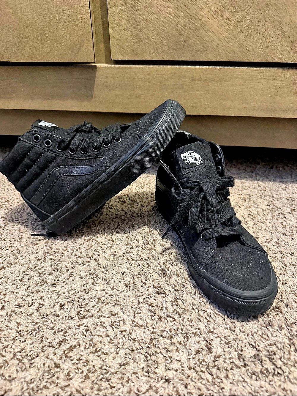 Vans Sk8-Hi Triple Black High Top Sneakers Black US 4.5